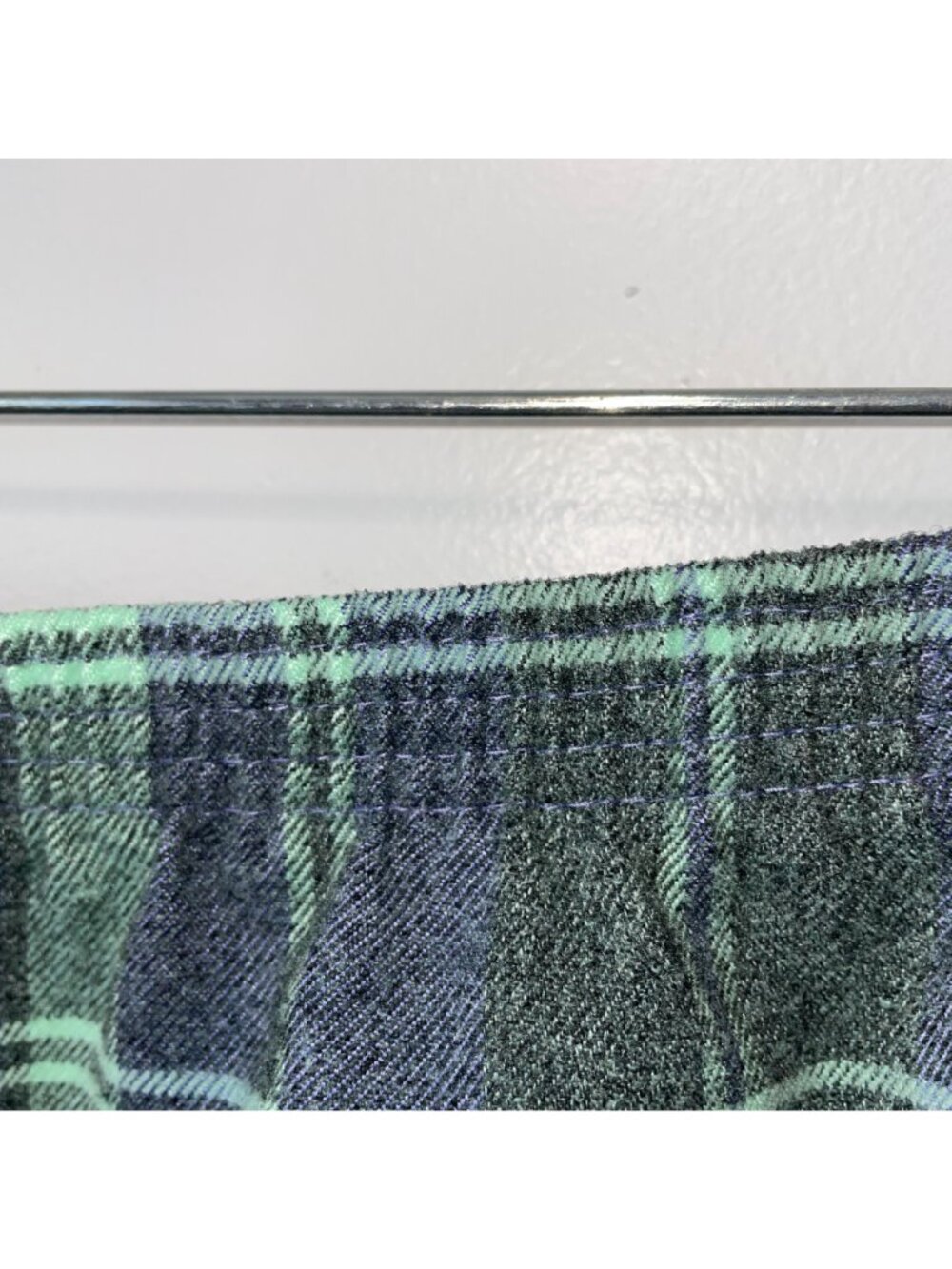 Blair Womens XL Plaid Skirt With Elastic Waistband Green Purple - Picture 6 of 6